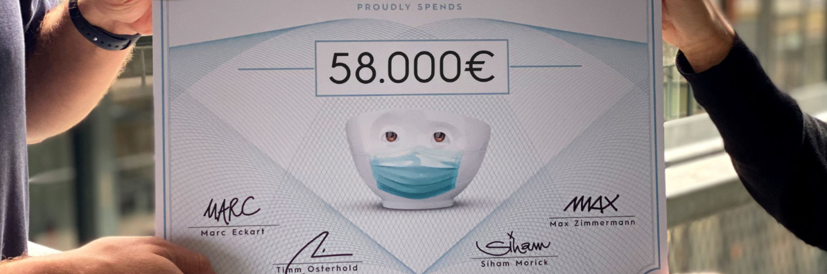 FIFTYEIGHT PRODUCTS Makes Donations to Covid-19 Relief from Proceeds of HOPEFUL Porcelain Bowl