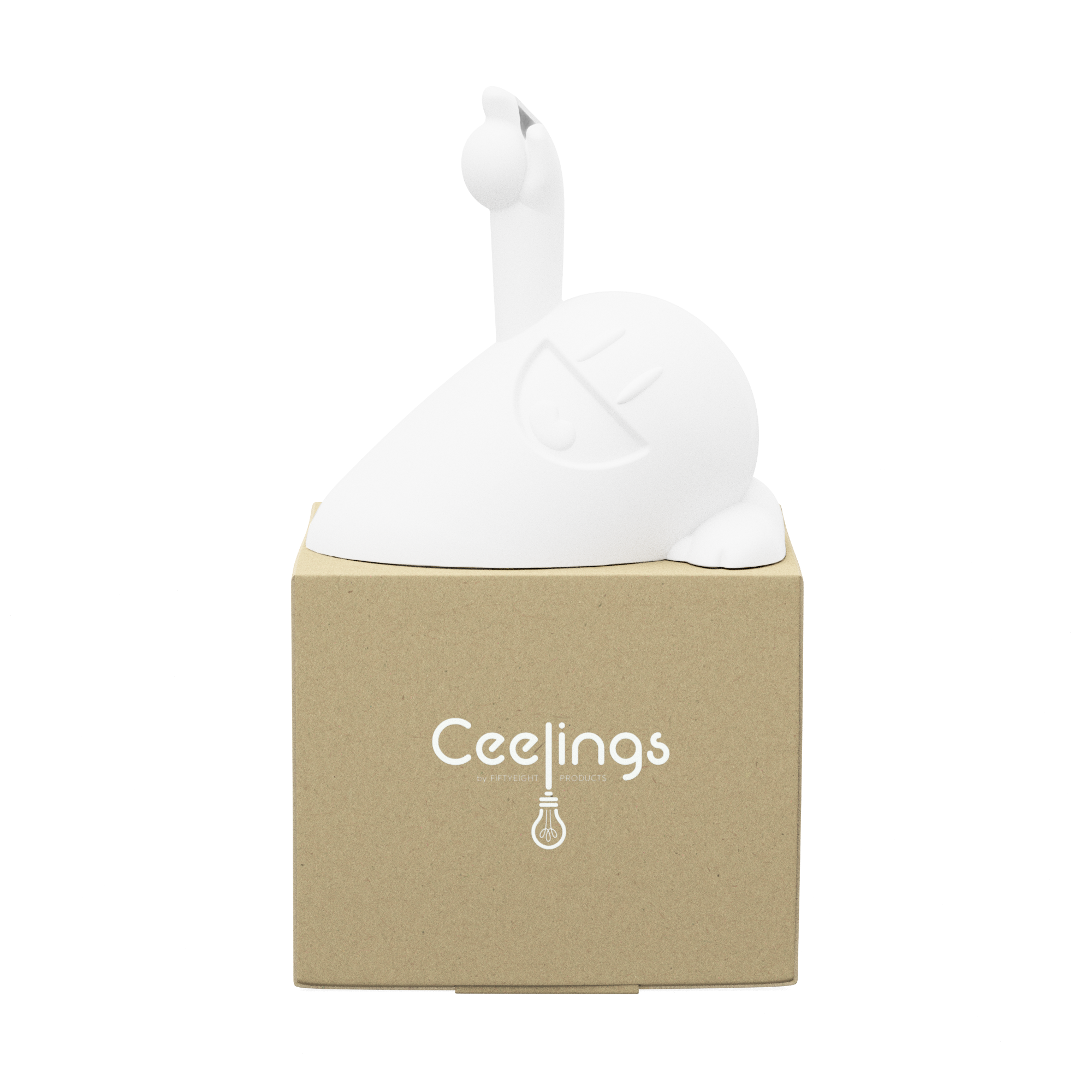 CEELINGS canopy for light fixture with fun Happy Hermann design. Home style for the ceiling. 100% Made in Germany by FIFTYEIGHT PRODUCTS according to social and environmental guidelines. Crafted from premium ABS plastic, includes assembly parts.