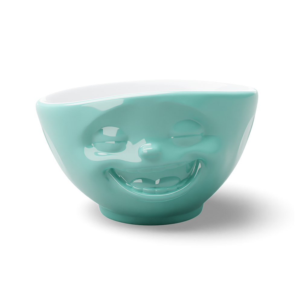 16 Oz. Bowl, Laughing Face, Mint