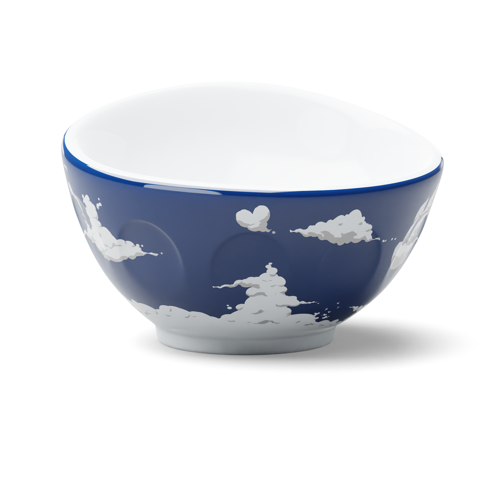 Premium porcelain bowl with colorful accents from TASSEN product family of fun dishware by FIFTYEIGHT Products. Offers 16 oz capacity perfect for serving cereal, soup, snacks and much more. Dishwasher and microwave safe bowl featuring a ‘laughing’ facial expression and colorful artwork in 'heavenly' design. Shipped in gift box.