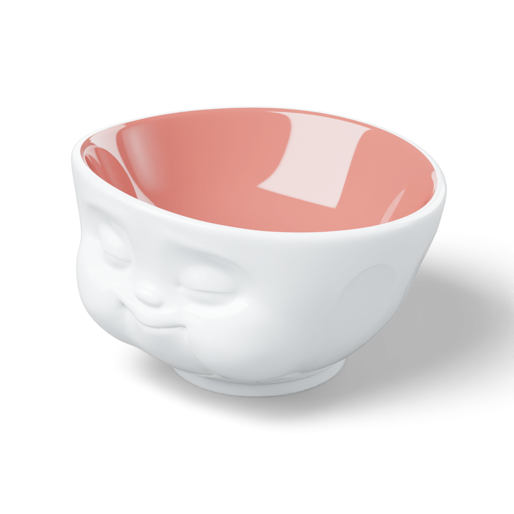 16 Oz. Bowl, Munching Face, Peach Color Inside
