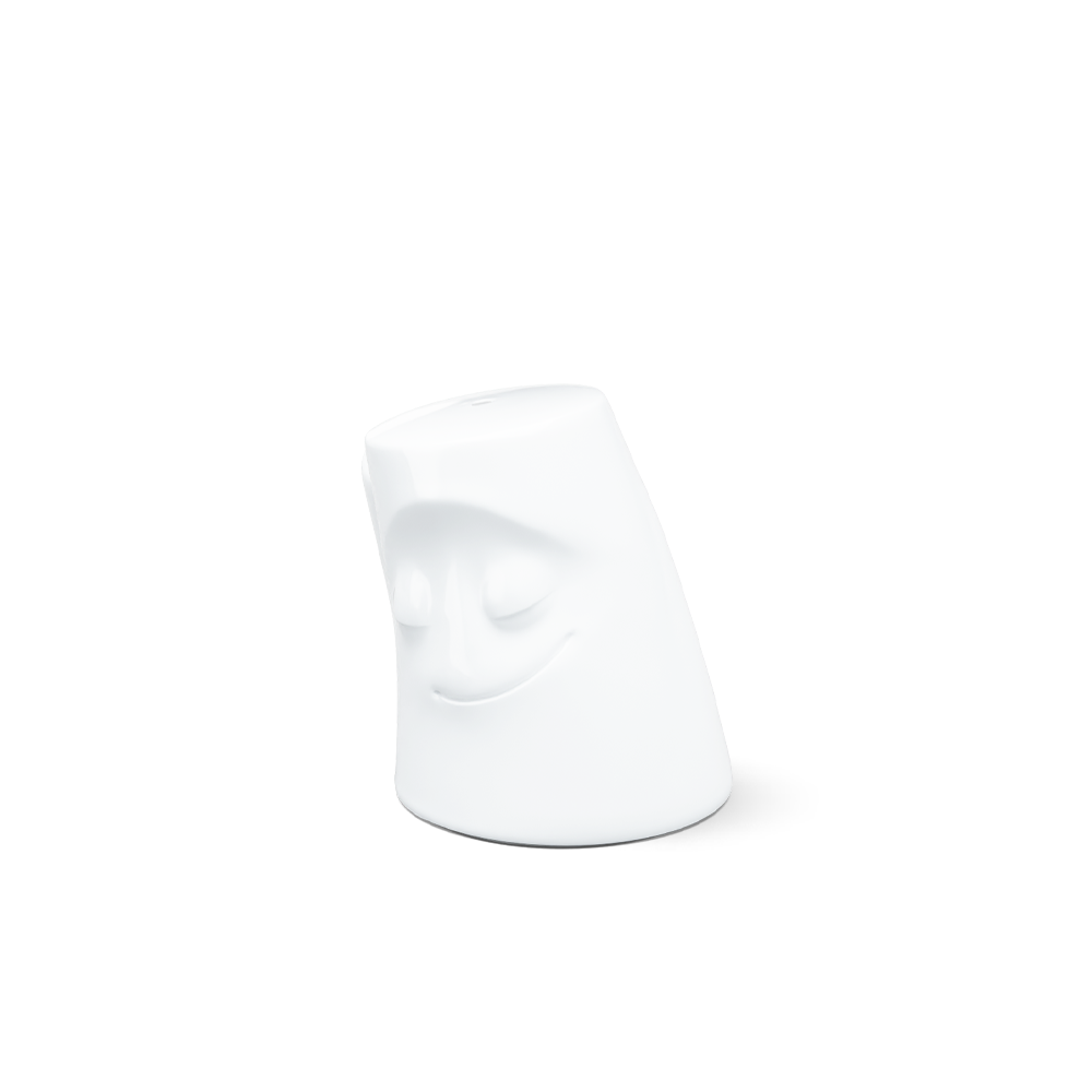 The seasoning cuddler is 2.9 inches tall with a 1.7 inch diameter. Our Seasoning Cuddler CUDDLY is for salt, and our Seasoning Cuddler COZY is for pepper. Made in Germany according to environmental and social guidelines.