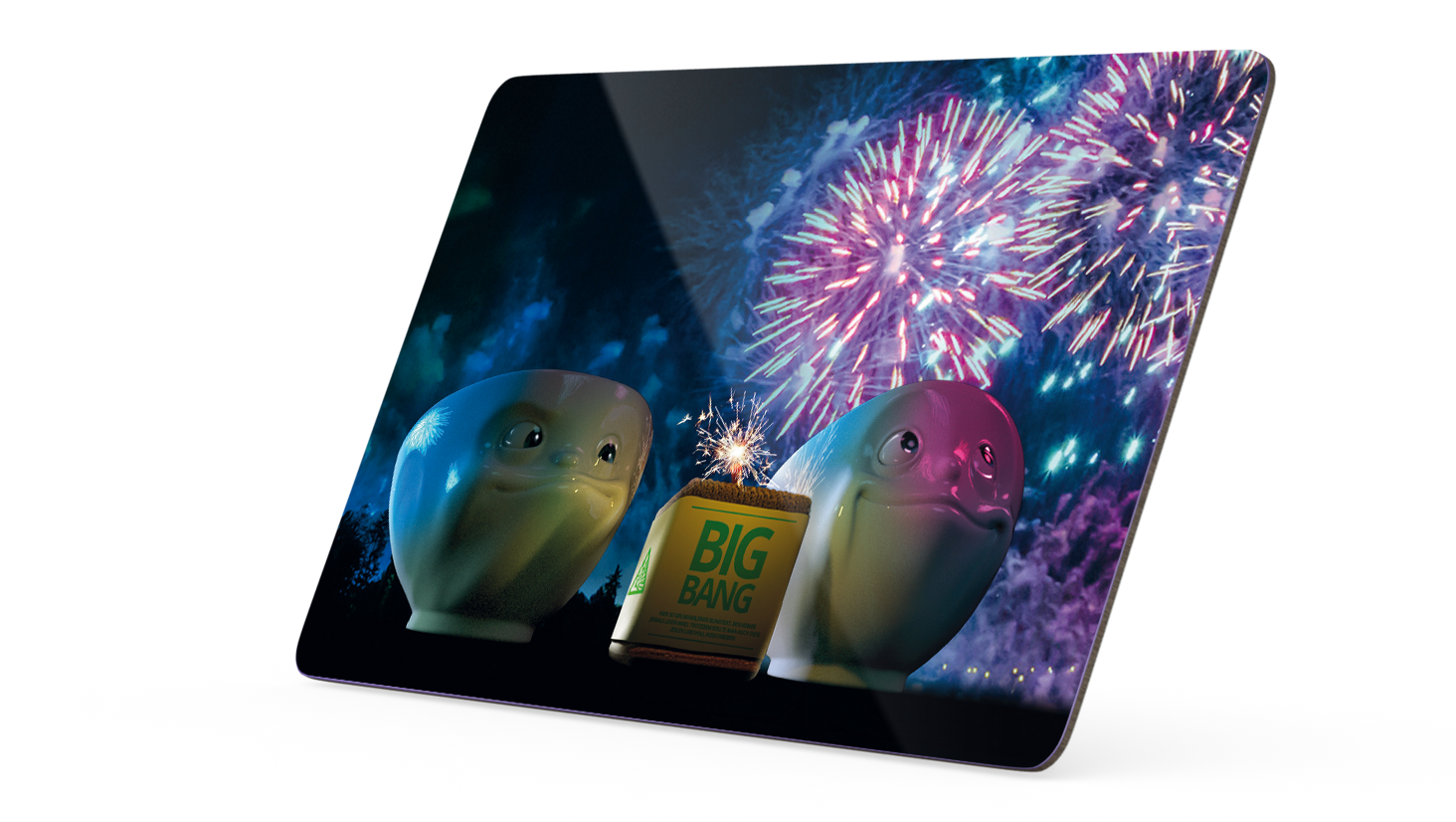Serve a sandwich on a fun board with the "Big Bang" design from the TASSEN series of trusty breakfast boards, perfect for making sandwiches or eating breakfast. Crafted in Germany from resopal.