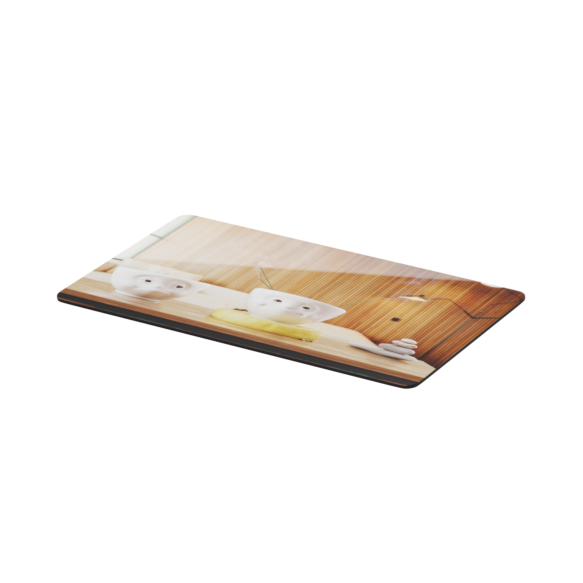 Serve a sandwich on a fun board with the "Zen" design from the series of trusty breakfast boards, perfect for making sandwiches or eating breakfast. Crafted in Germany from resopal.