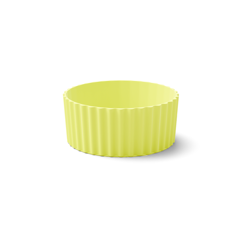Replacement sleeve for the Mug to Go in lime color from the porcelain product family of fun dishware by FIFTYEIGHT Products. Can be combined with lid to change color scheme of mug.