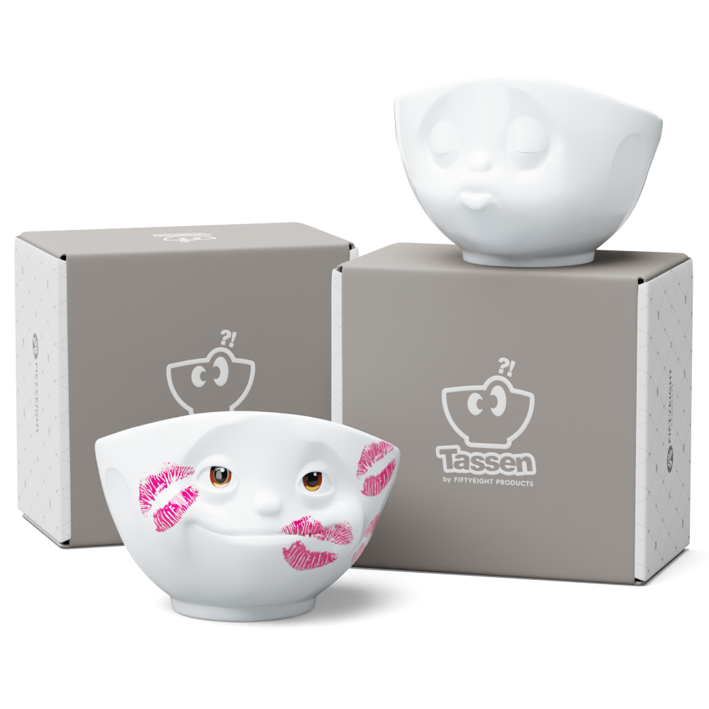 Our Lovebirds Bundle contains the 16 Oz. Bowl Kissing in white & 16 Oz. Bowl Kissed Movie Edition
Our bowls are perfect for crunchy cereals, warming soups, fresh salads, yummy pasta, colourful sweets and much more.
Bundle includes:
16 Oz. Bowl KISSING in White
16 Oz. Bowl KISSED Movie Edition