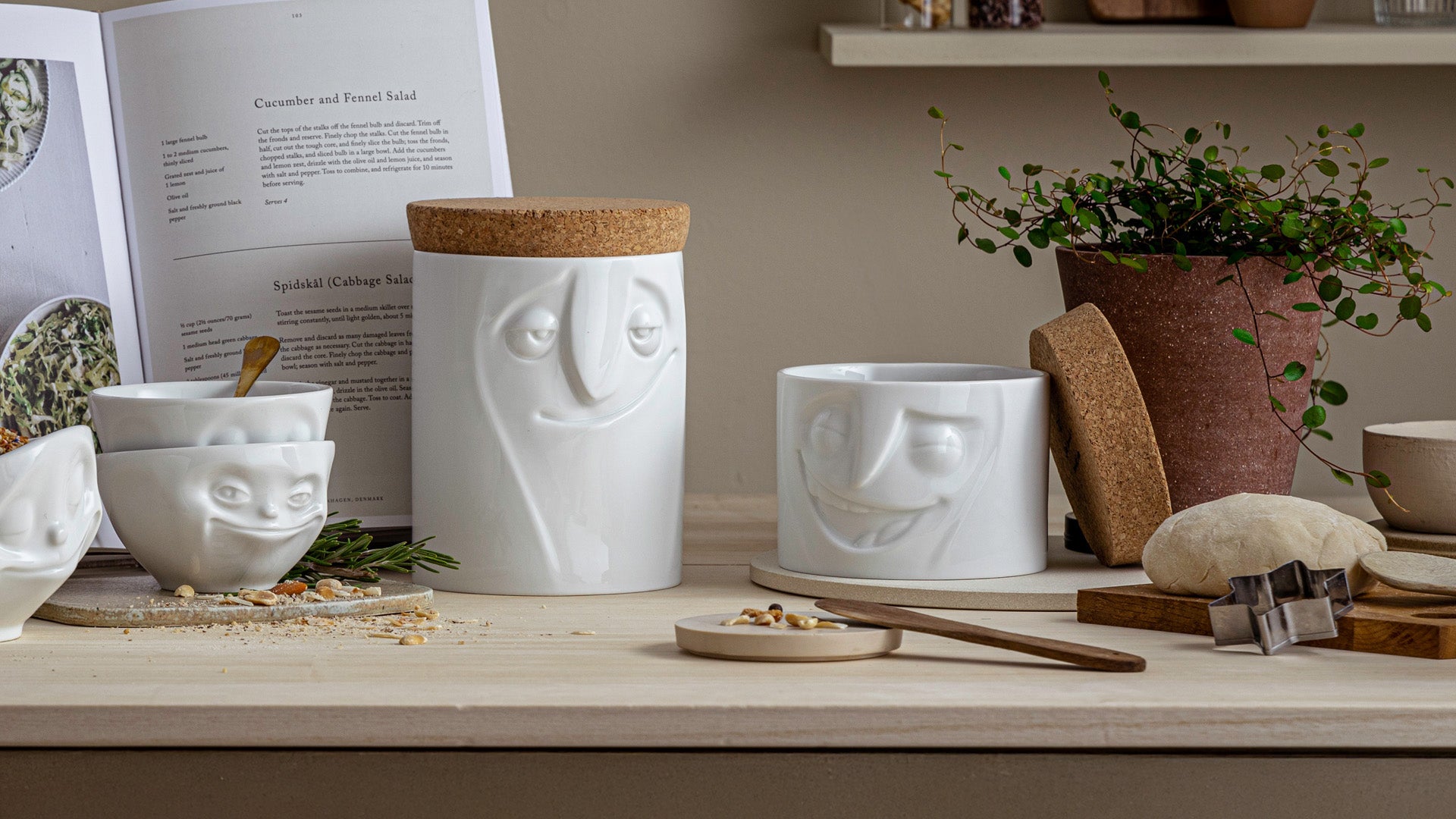 2 Storage Jars Bundle (Cheerful & Charming)