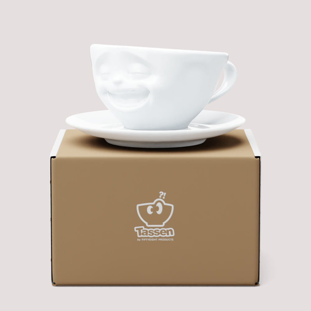 4 Coffee Cups Bundle (Grinning, Laughing, Tasty & Winking)