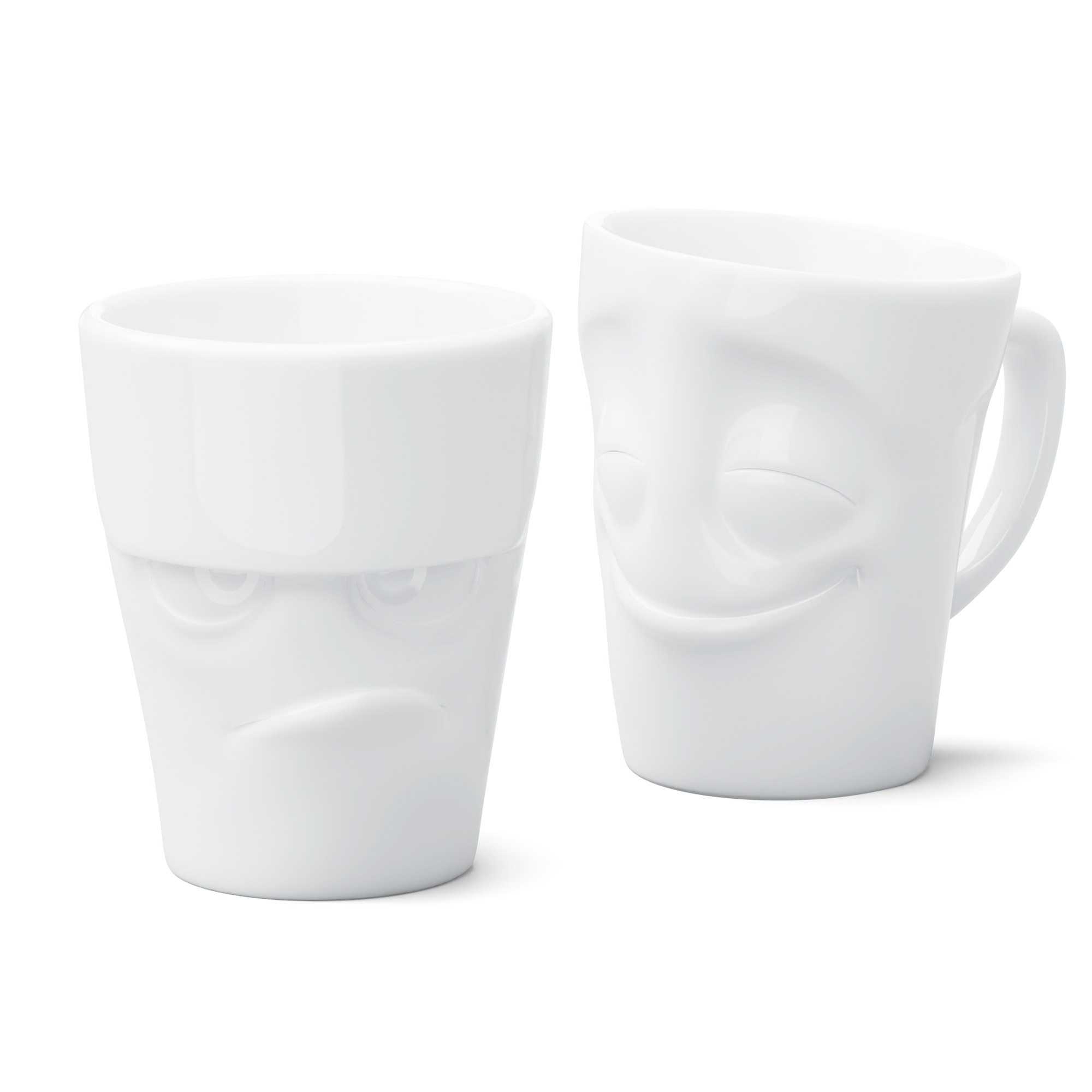 2 Coffee Mugs with Handle Bundle (Cheery & Grumpy)