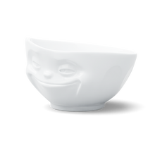 Load image into Gallery viewer, 16 Oz. Bowl, Grinning Face, White
