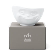 Load image into Gallery viewer, 16 Oz. Bowl, Grinning Face, White
