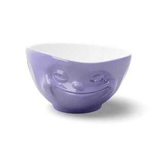 16 Oz. Bowl, Grinning Face, Purple