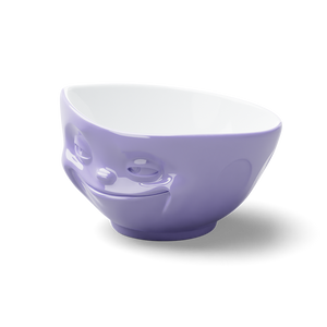 16 Oz. Bowl, Grinning Face, Purple
