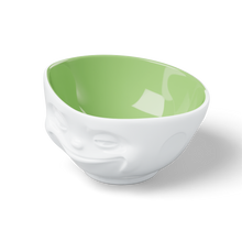 Load image into Gallery viewer, 16 Oz. Bowl, Grinning Face, Pistachio Color Inside
