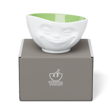 Load image into Gallery viewer, 16 Oz. Bowl, Grinning Face, Pistachio Color Inside
