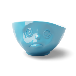 16 Oz. Bowl, Sulking Face, Blue