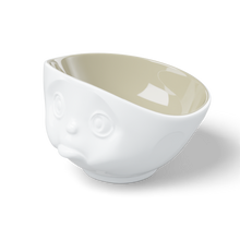 Load image into Gallery viewer, 16 Oz. Bowl, Sulking Face, Sand Color Inside

