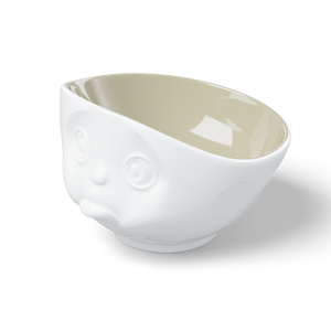 16 Oz. Bowl, Sulking Face, Sand Color Inside