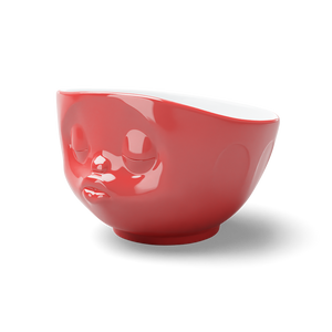 16 Oz. Bowl, Kissing Face, Red