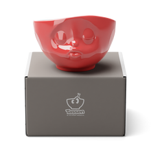 Load image into Gallery viewer, 16 Oz. Bowl, Kissing Face, Red
