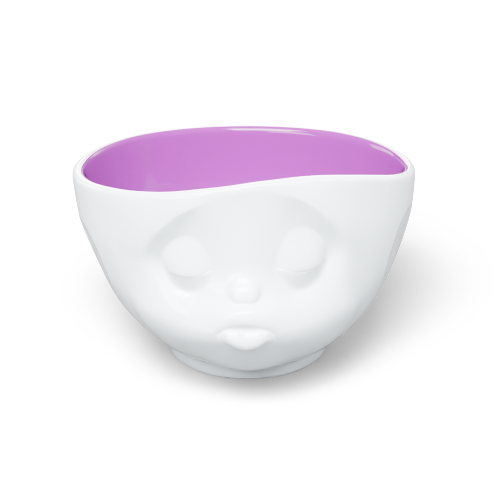 16 Oz. Bowl, Kissing Face, Berry Color Inside