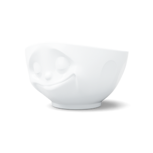 16 Oz. Bowl, Happy Face, White