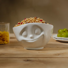 Load image into Gallery viewer, 16 Oz. Bowl, Happy Face, White
