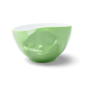 16 Oz. Bowl, Happy Face, Light Green