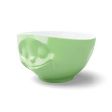 Load image into Gallery viewer, 16 Oz. Bowl, Happy Face, Light Green
