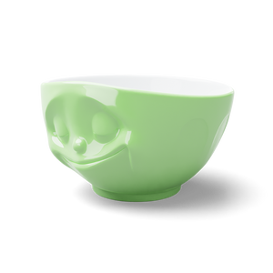 16 Oz. Bowl, Happy Face, Light Green