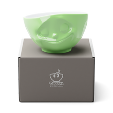 Load image into Gallery viewer, 16 Oz. Bowl, Happy Face, Light Green
