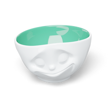 Load image into Gallery viewer, 16 Oz. Bowl, Happy Face, Jade Color Inside
