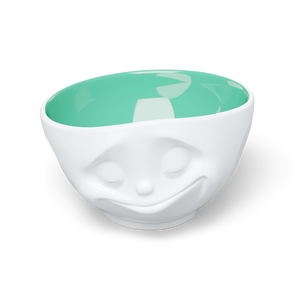 16 Oz. Bowl, Happy Face, Jade Color Inside