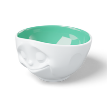 Load image into Gallery viewer, 16 Oz. Bowl, Happy Face, Jade Color Inside
