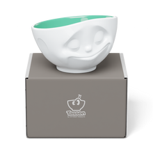 Load image into Gallery viewer, 16 Oz. Bowl, Happy Face, Jade Color Inside
