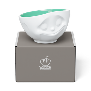 16 Oz. Bowl, Happy Face, Jade Color Inside