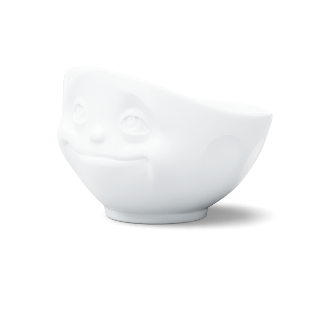 16 Oz. Bowl, Dreamy Face, White