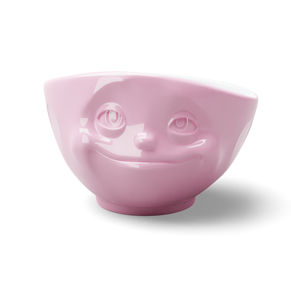 16 Oz. Bowl, Dreamy Face, Pink