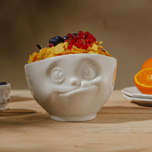 Load image into Gallery viewer, 16 Oz. Bowl, Tasty Face, White
