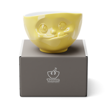 Load image into Gallery viewer, 16 Oz. Bowl, Tasty Face, Yellow
