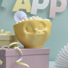 Load image into Gallery viewer, 16 Oz. Bowl, Tasty Face, Yellow
