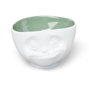 16 Oz. Bowl, Tasty Face, Pine Color Inside