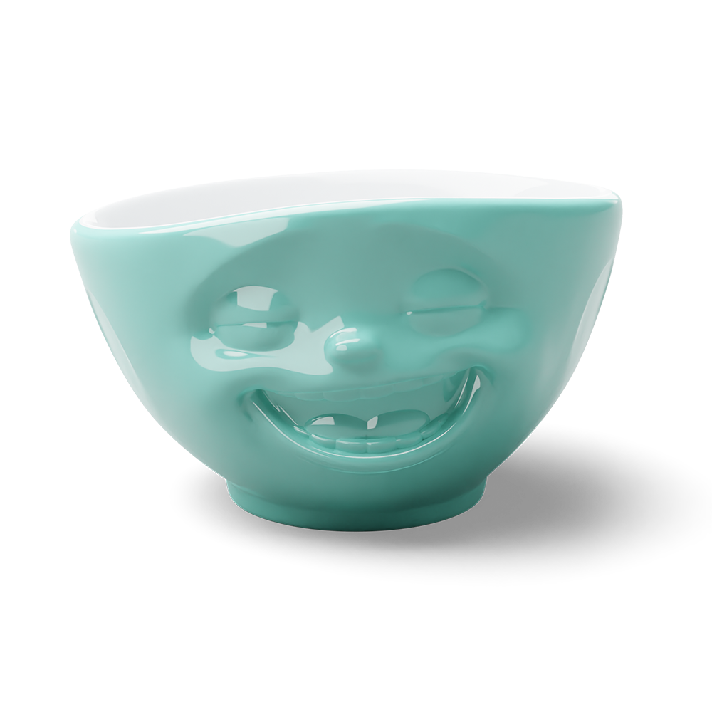 16 Oz. Bowl, Laughing Face, Mint