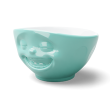 Load image into Gallery viewer, 16 Oz. Bowl, Laughing Face, Mint
