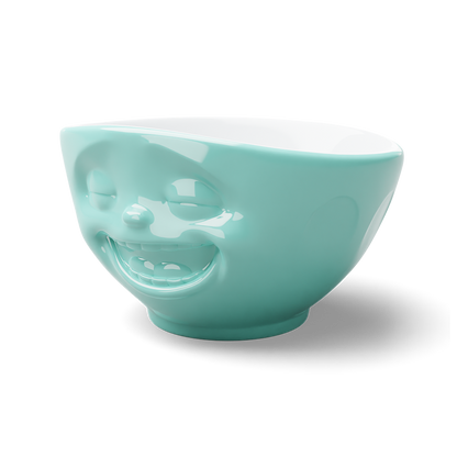 16 Oz. Bowl, Laughing Face, Mint