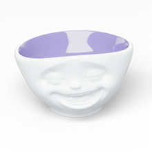 Load image into Gallery viewer, 16 Oz. Bowl, Laughing Face, Lavender Color Inside
