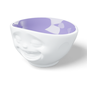 16 Oz. Bowl, Laughing Face, Lavender Color Inside