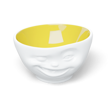 Load image into Gallery viewer, 16 Oz. Bowl, Winking Face, Saffron Color Inside
