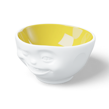 Load image into Gallery viewer, 16 Oz. Bowl, Winking Face, Saffron Color Inside
