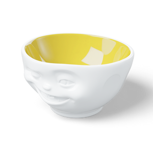 16 Oz. Bowl, Winking Face, Saffron Color Inside